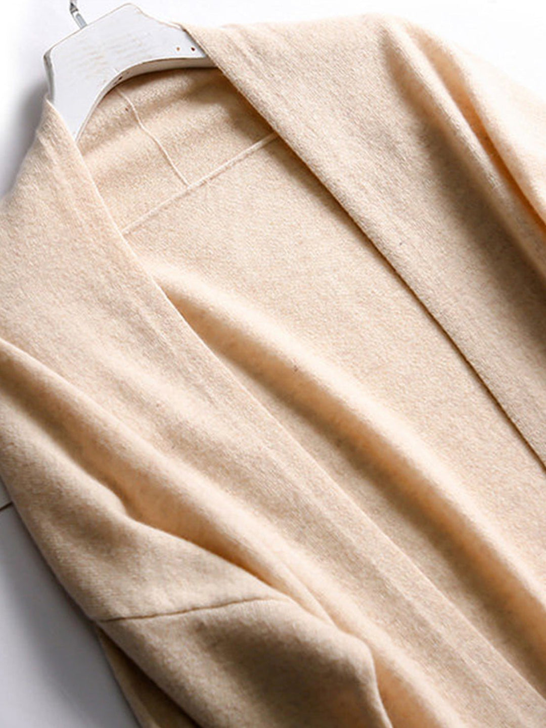 100% Australian Merino Wool Long Cardigan beige image 5 