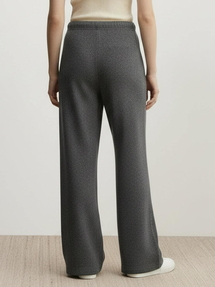 Lightweight Wool Wide Leg Pants dark gray image 3 