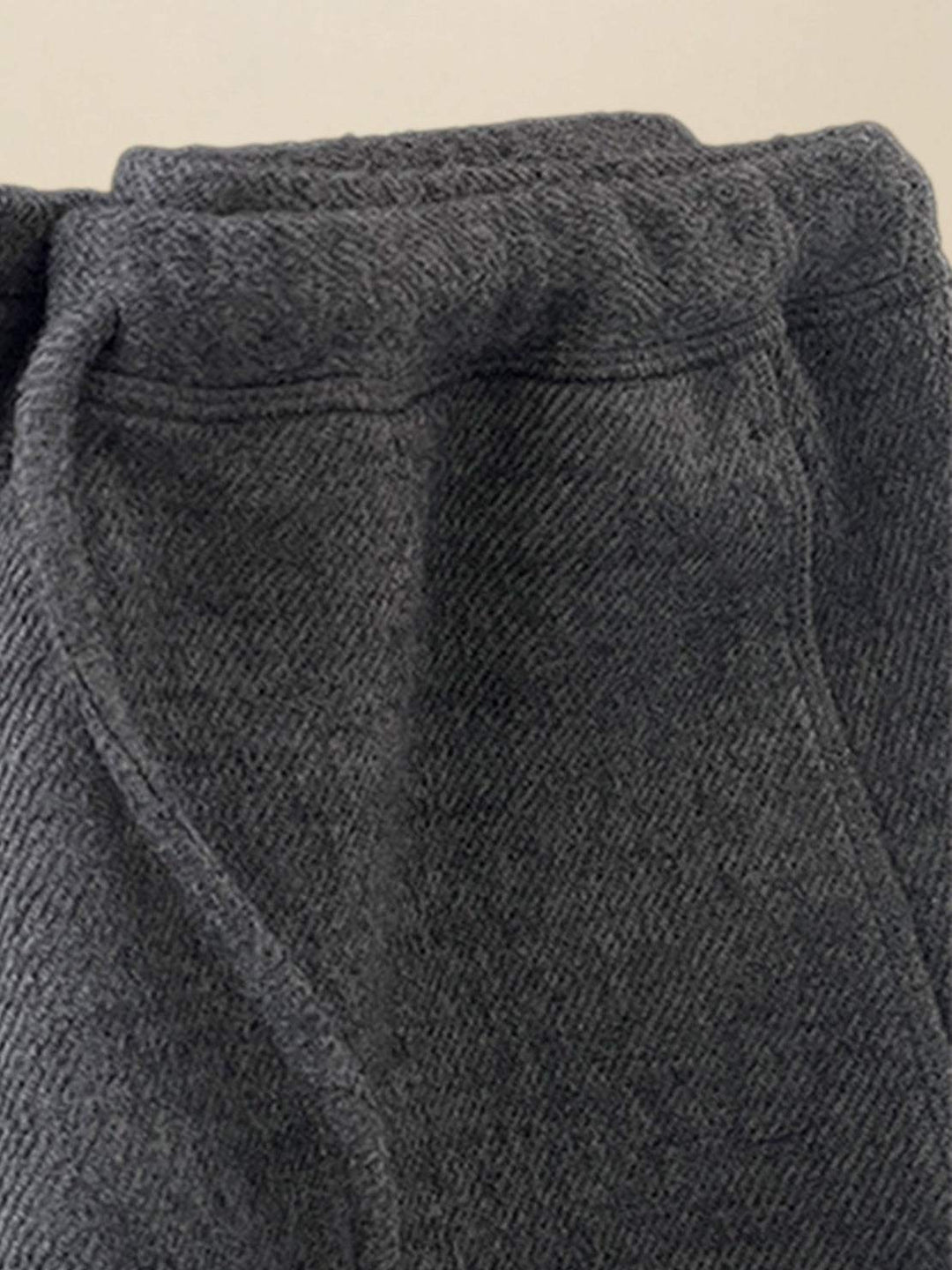 Lightweight Wool Wide Leg Pants dark gray image 5 