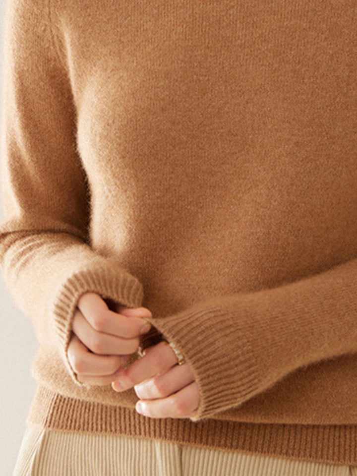 100% Italian Cashmere Sweater brown image 5 
