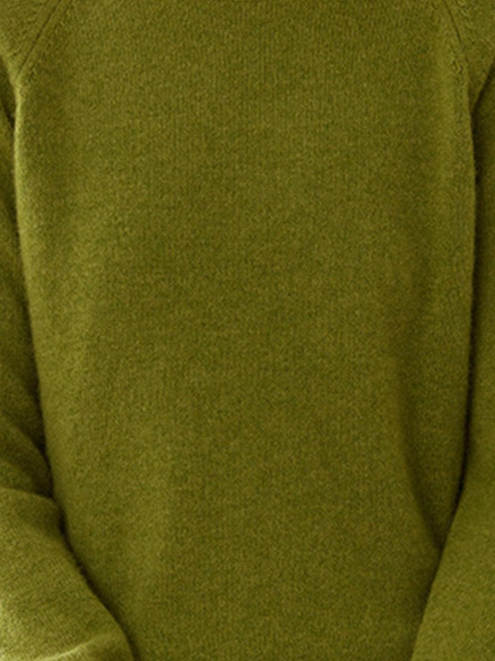 100% Italian Cashmere Sweater moss green image 6 