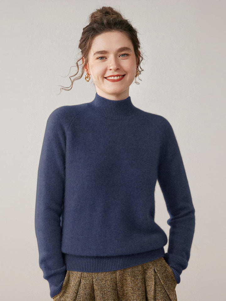 100% Italian Cashmere Sweater navy blue image 1 