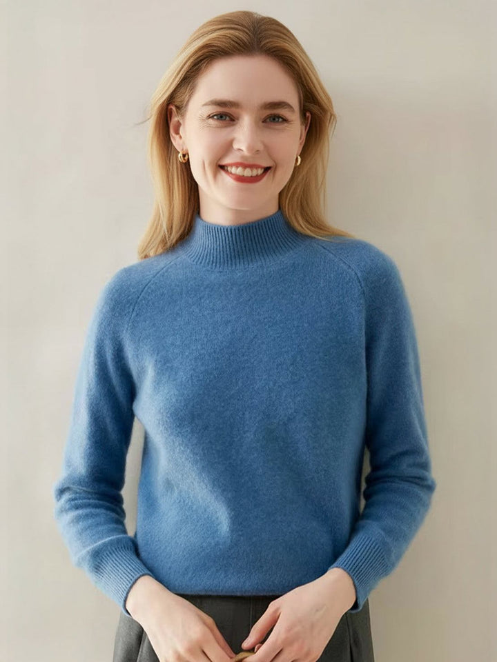 100% Italian Cashmere Sweater ocean blue image 1 