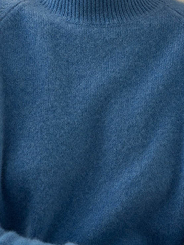 100% Italian Cashmere Sweater ocean blue image 6 