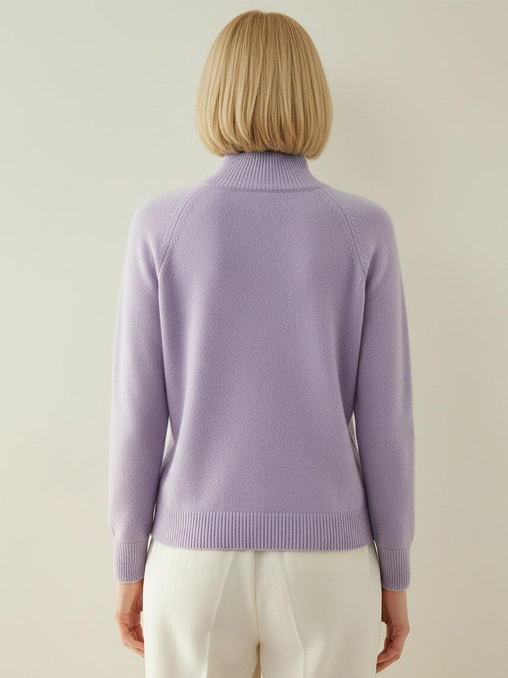 100% Italian Cashmere Sweater soft lavender image 3 