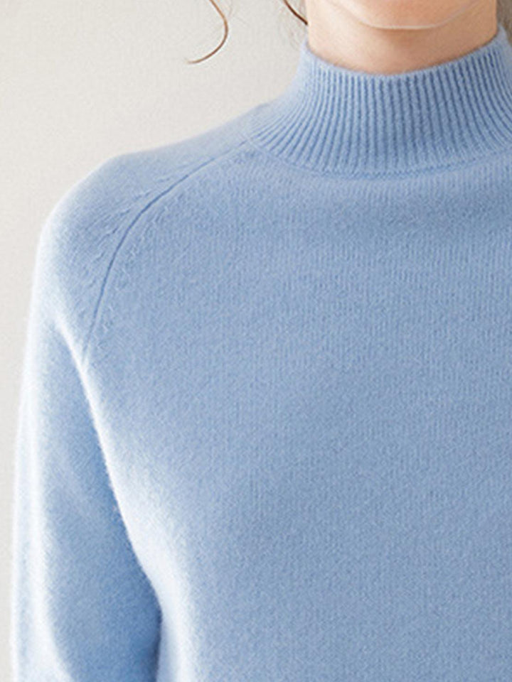 100% Italian Cashmere Sweater sky blue image 5 