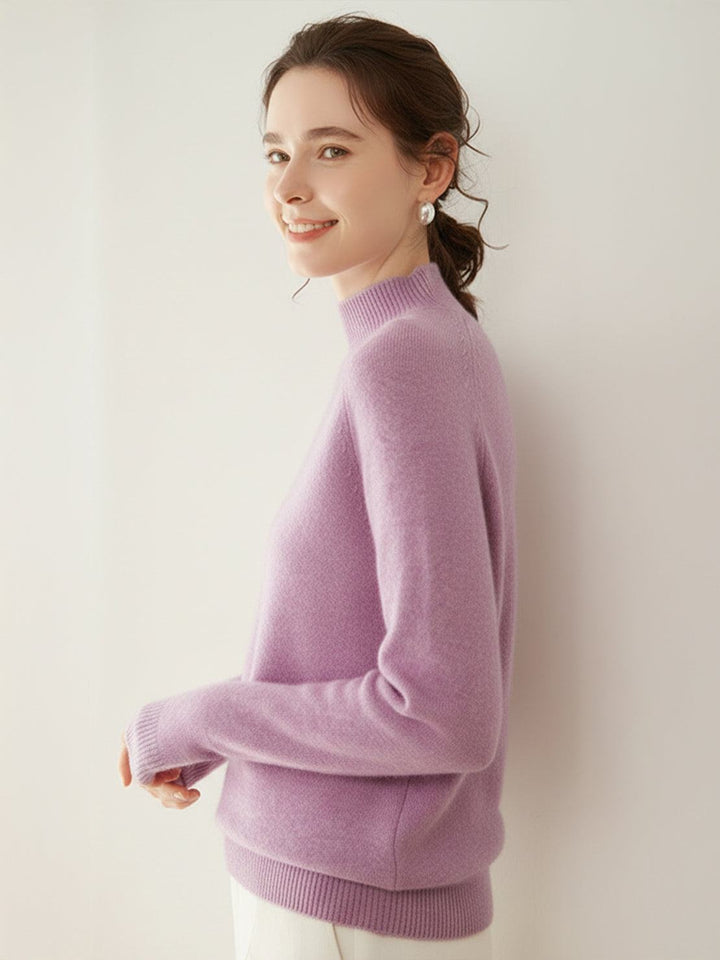 100% Italian Cashmere Sweater sky blue image 8 