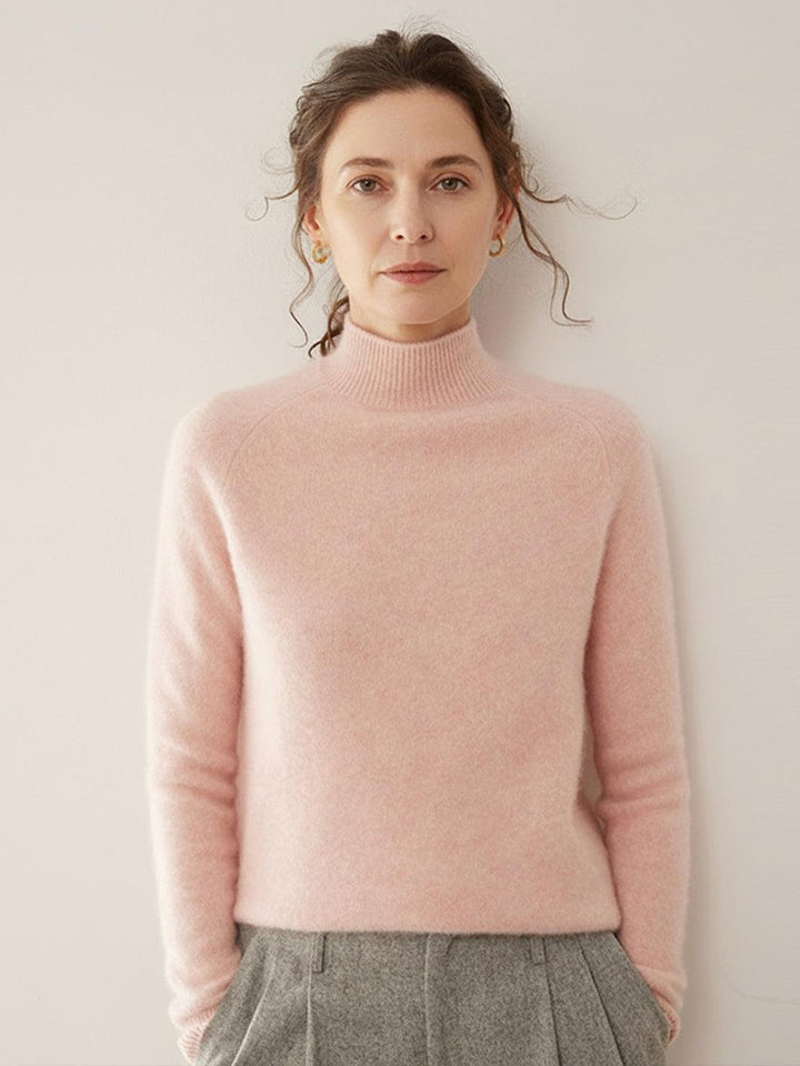 100% Italian Cashmere Sweater soft blush image 1 