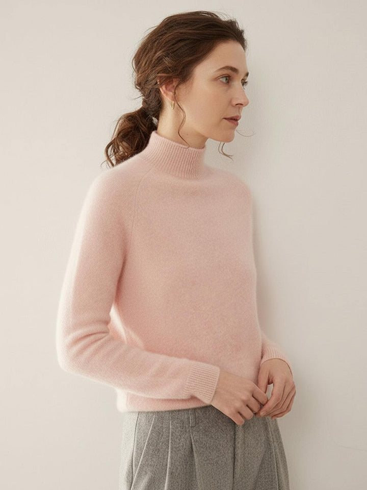 100% Italian Cashmere Sweater soft blush image 2 