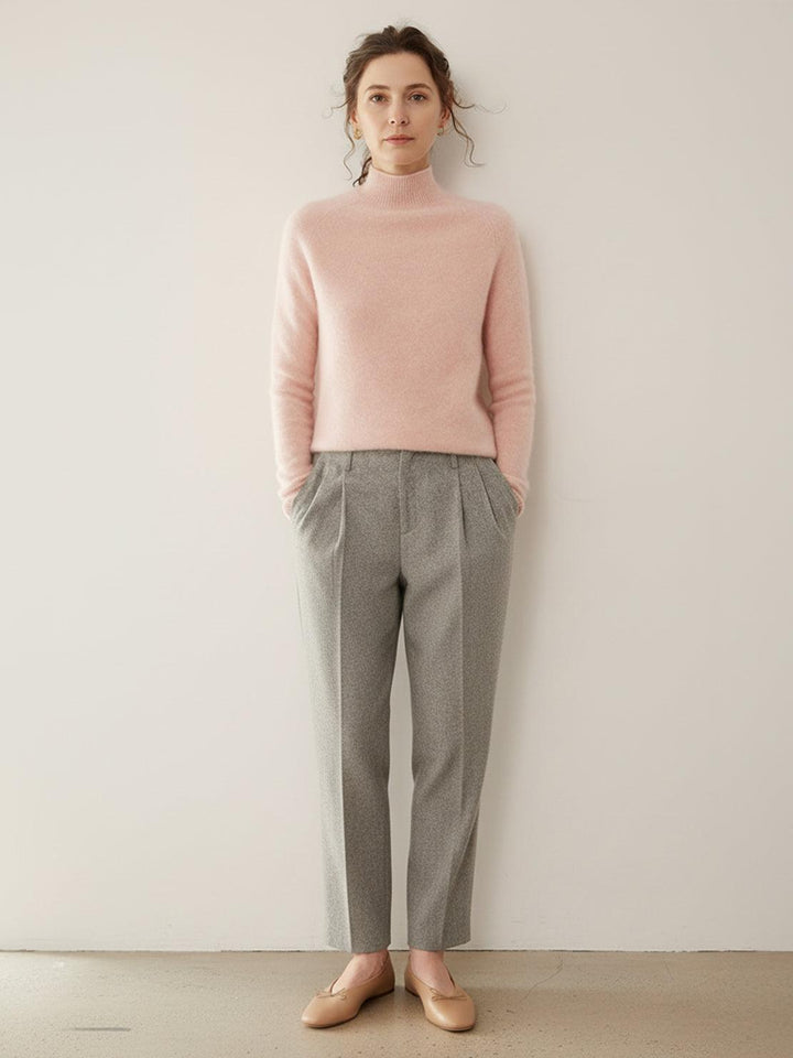 100% Italian Cashmere Sweater soft blush image 4 