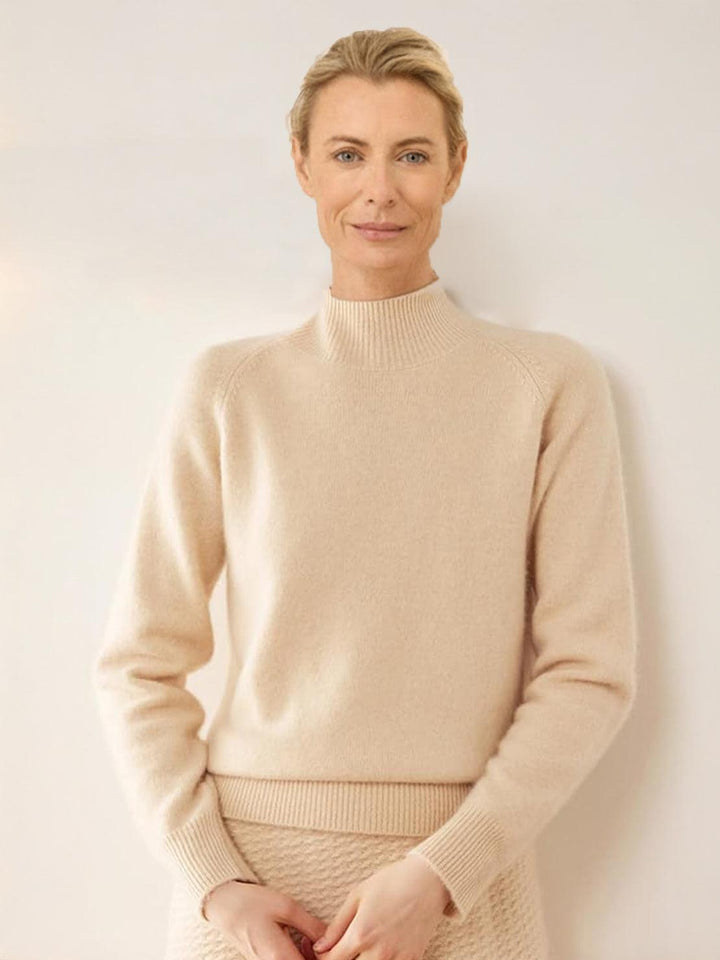 100% Italian Cashmere Sweater beige image 1 