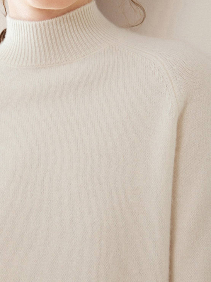 100% Italian Cashmere Sweater ivory image 5 