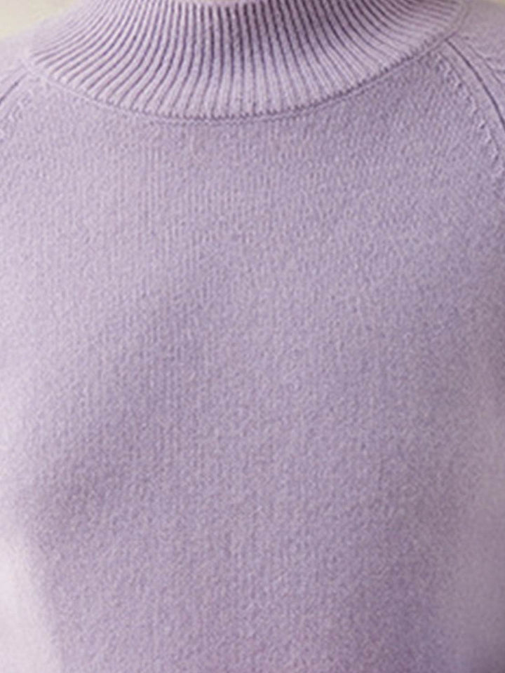 100% Italian Cashmere Sweater soft lavender image 6 