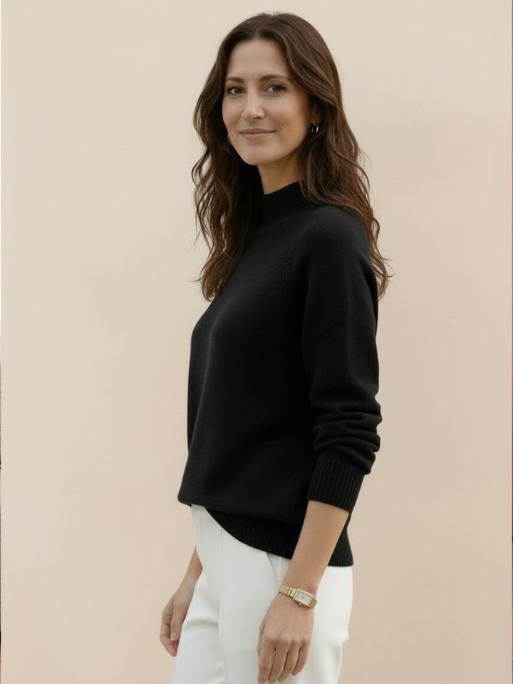 100% Italian Cashmere Sweater black image 2 