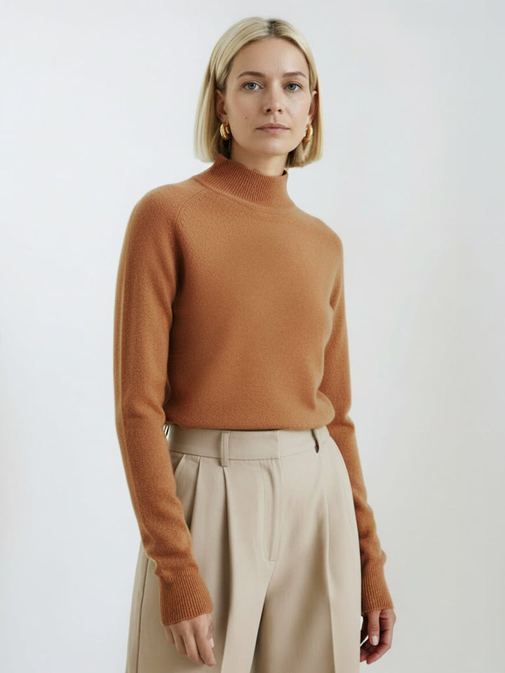 100% Italian Cashmere Sweater brown image 1 
