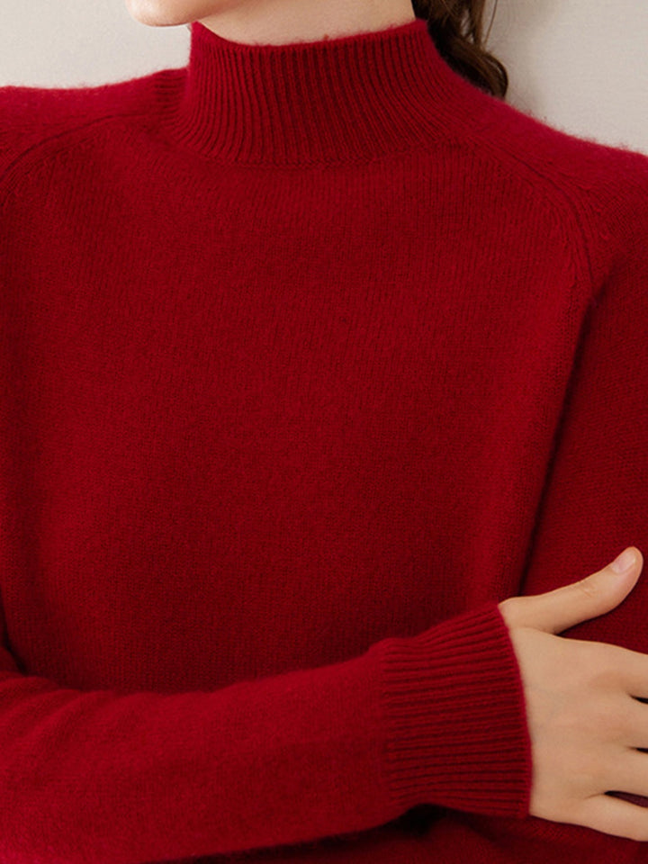 100% Italian Cashmere Sweater ruby red image 5 