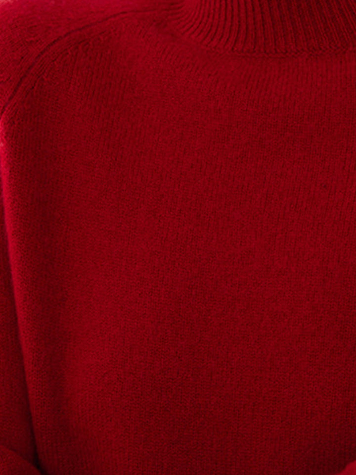 100% Italian Cashmere Sweater ruby red image 6 