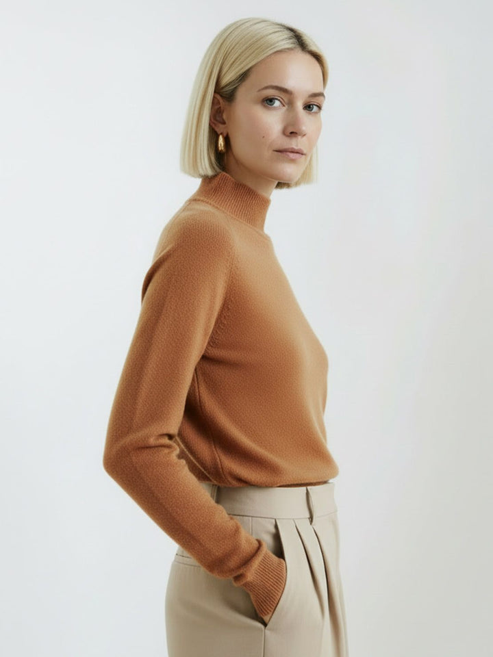 100% Italian Cashmere Sweater brown image 2 