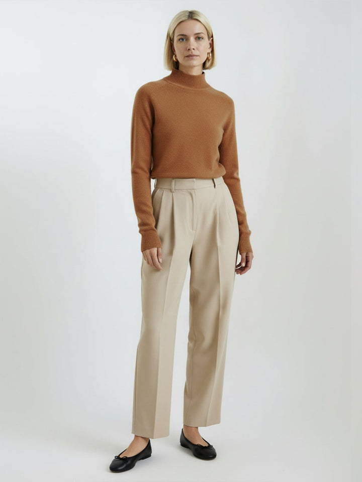 100% Italian Cashmere Sweater brown image 4 