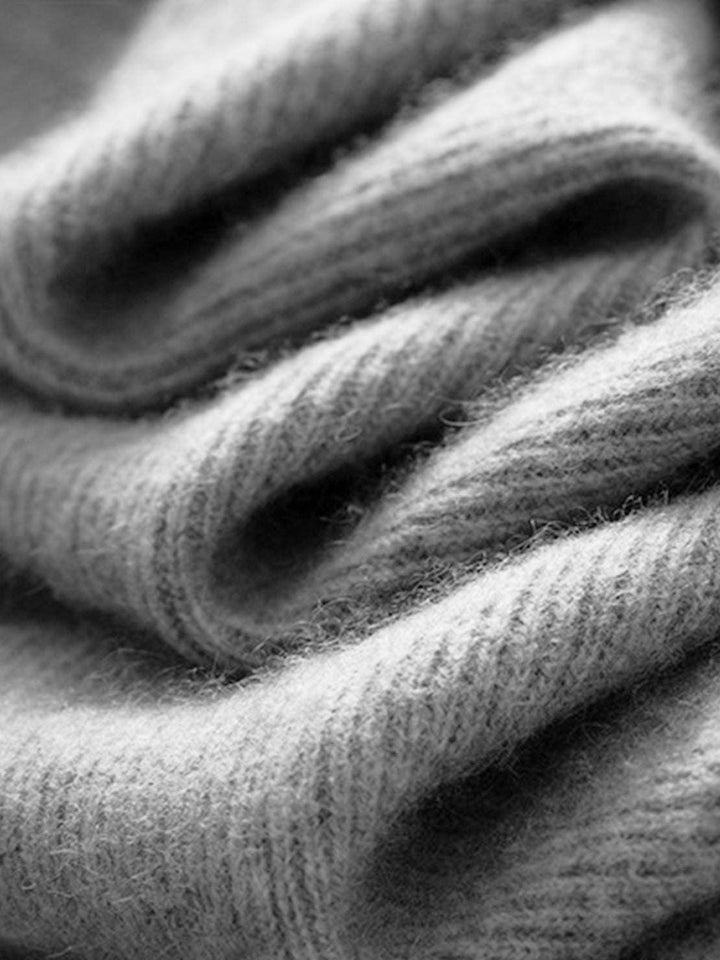 Wool-Cashmere Round Neck Pullover light gray image 6 