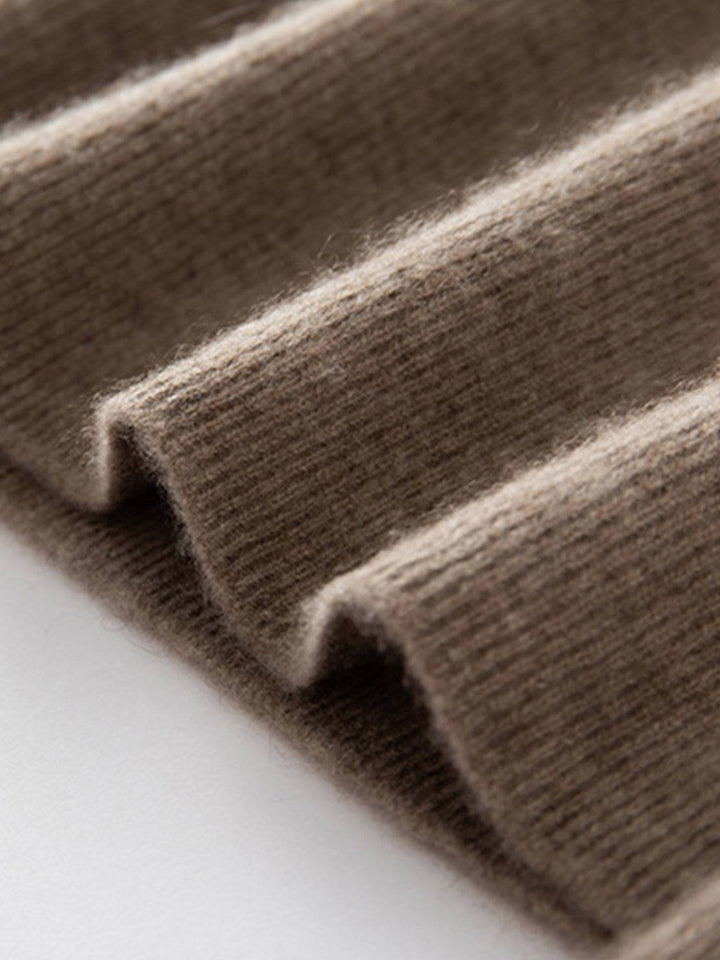 Wool-Cashmere Round Neck Pullover taupe image 5 