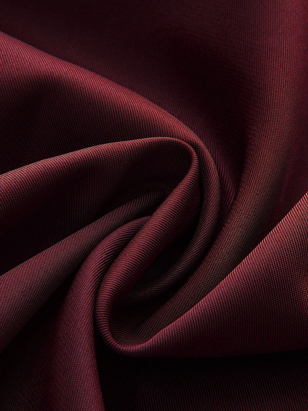 Slimming V-Neck Midi Dress wine red image 6 