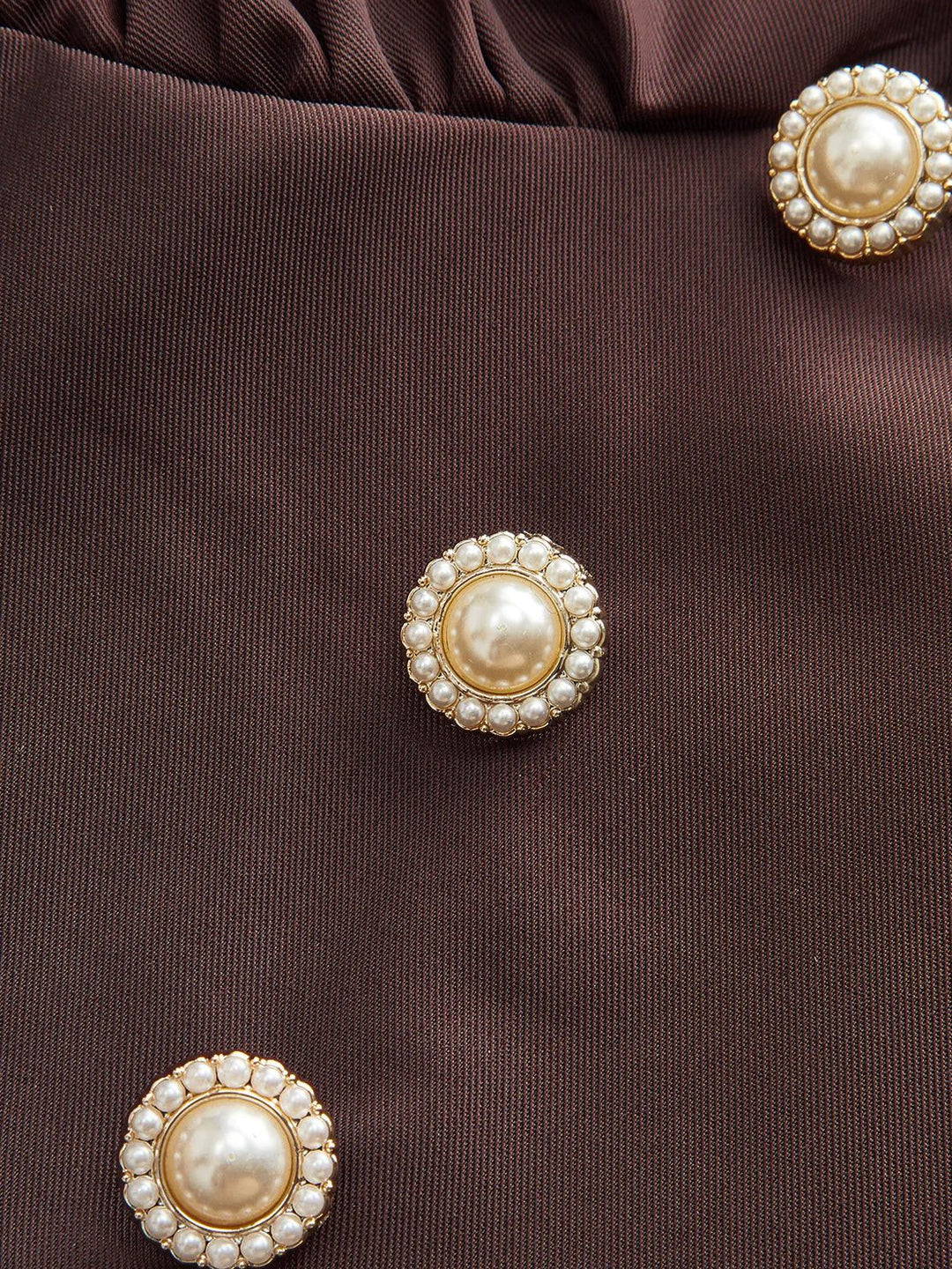 Slimming V-Neck Midi Dress coffee brown image 5 