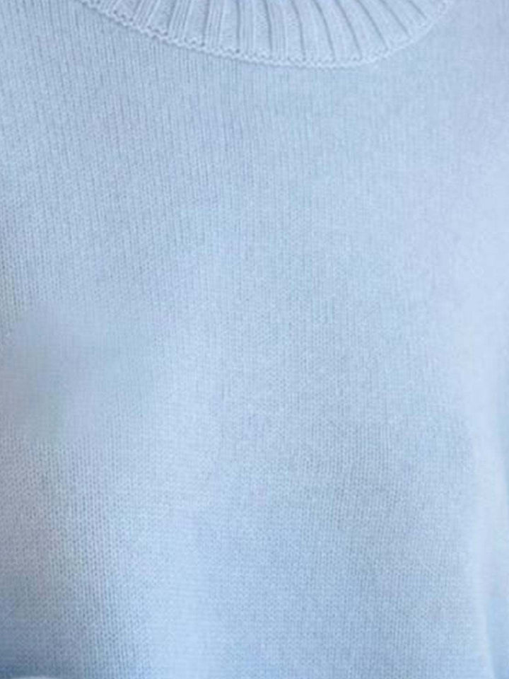 Oversized Crew Neck Knit Sweater light blue image 6 
