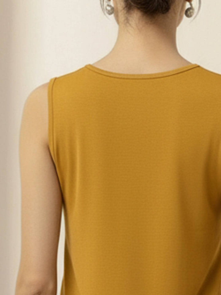 Open-Front Three-Piece Co-Ord mustard yellow image 6 