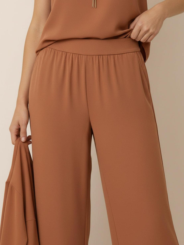 Open-Front Three-Piece Co-Ord terracotta image 6 