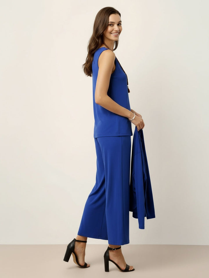 Open-Front Three-Piece Co-Ord royal blue image 2 