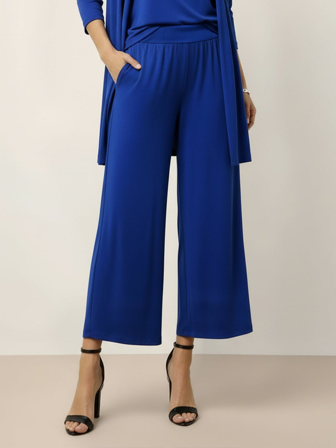 Open-Front Three-Piece Co-Ord royal blue image 5 