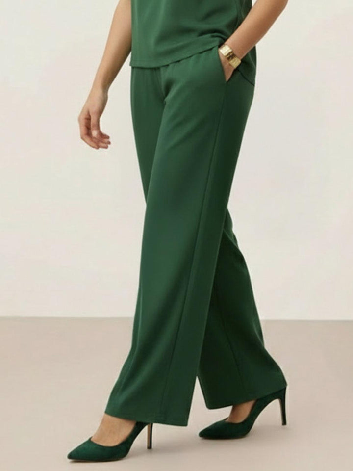 Open-Front Three-Piece Co-Ord floral green image 5 