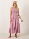 Smocked Sleeveless Maxi Dress
