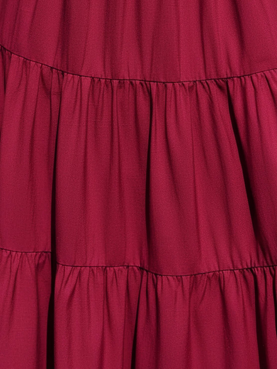 Smocked Sleeveless Maxi Dress wine red image 5 