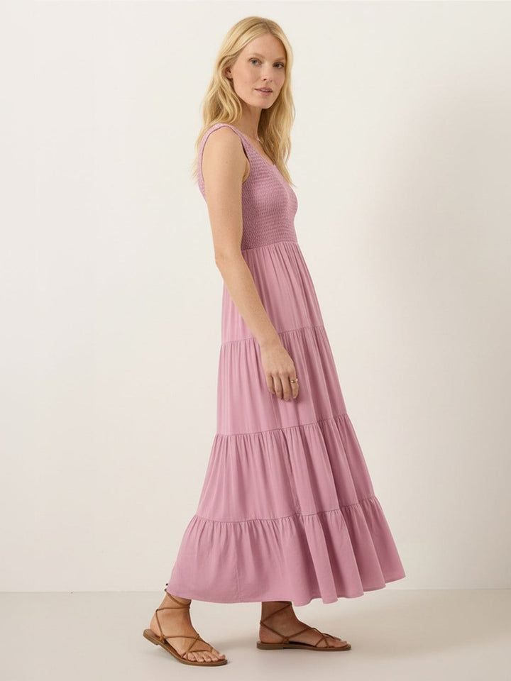 Smocked Sleeveless Maxi Dress light pink image 2 