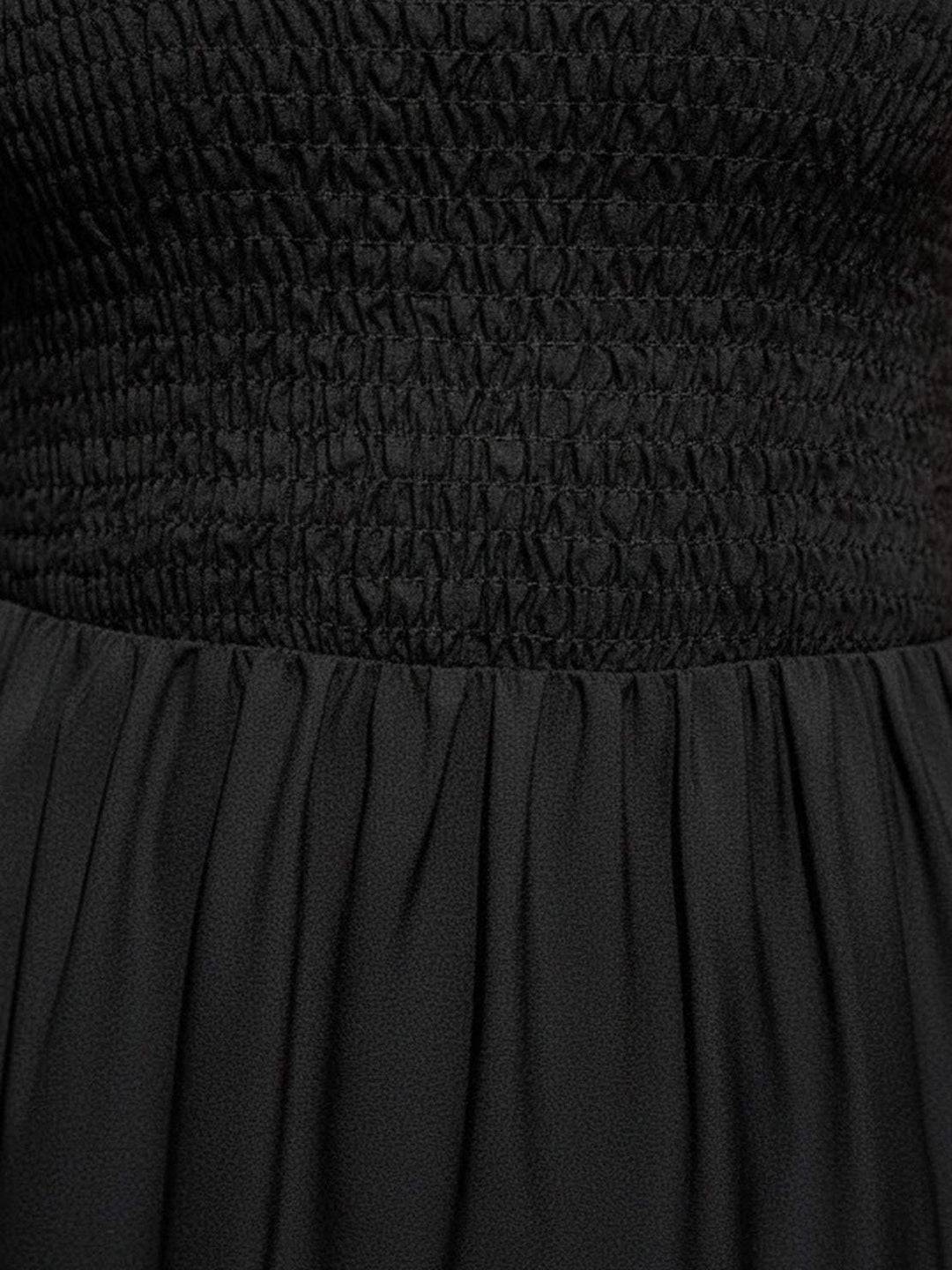 Smocked Sleeveless Maxi Dress black image 5 