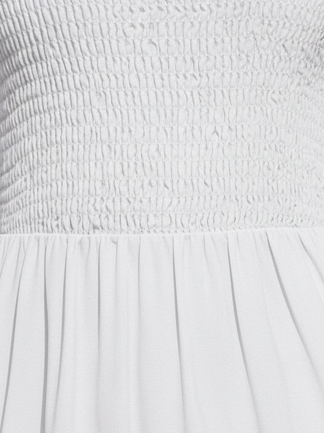 Smocked Sleeveless Maxi Dress white image 5 