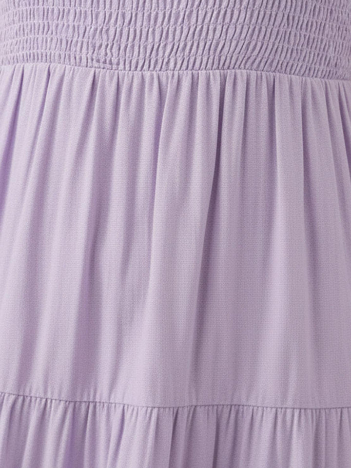 Smocked Sleeveless Maxi Dress lavender image 5 
