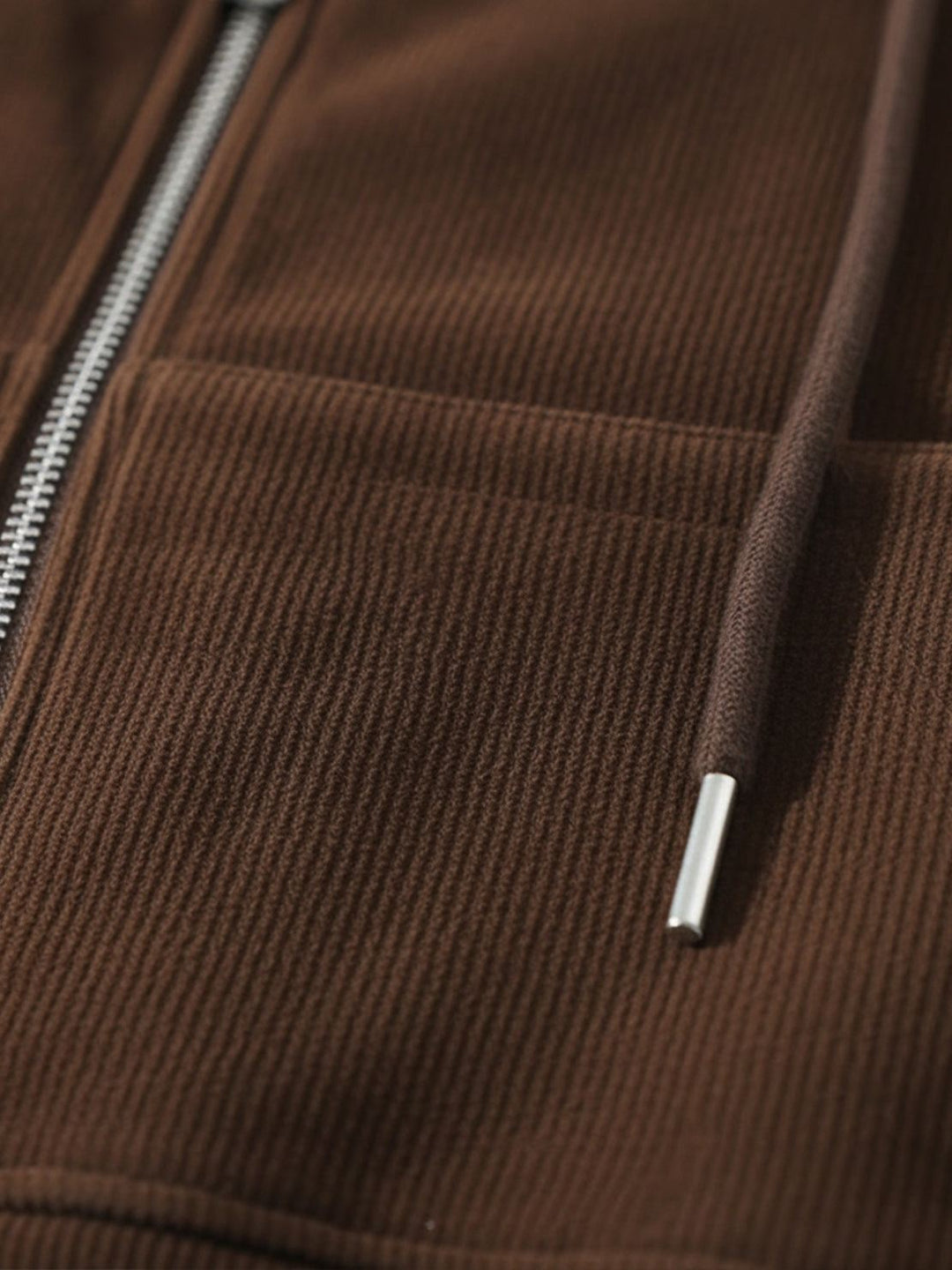 Chenille Zip-up Loungewear Set brown image 6 