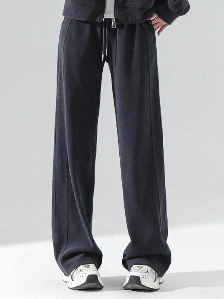 Chenille Zip-up Loungewear Set dark gray image 3 