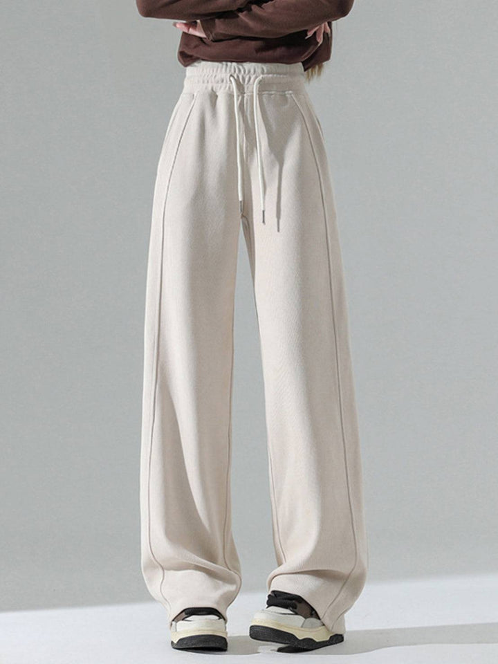 Chenille Zip-up Loungewear Set off white image 3 