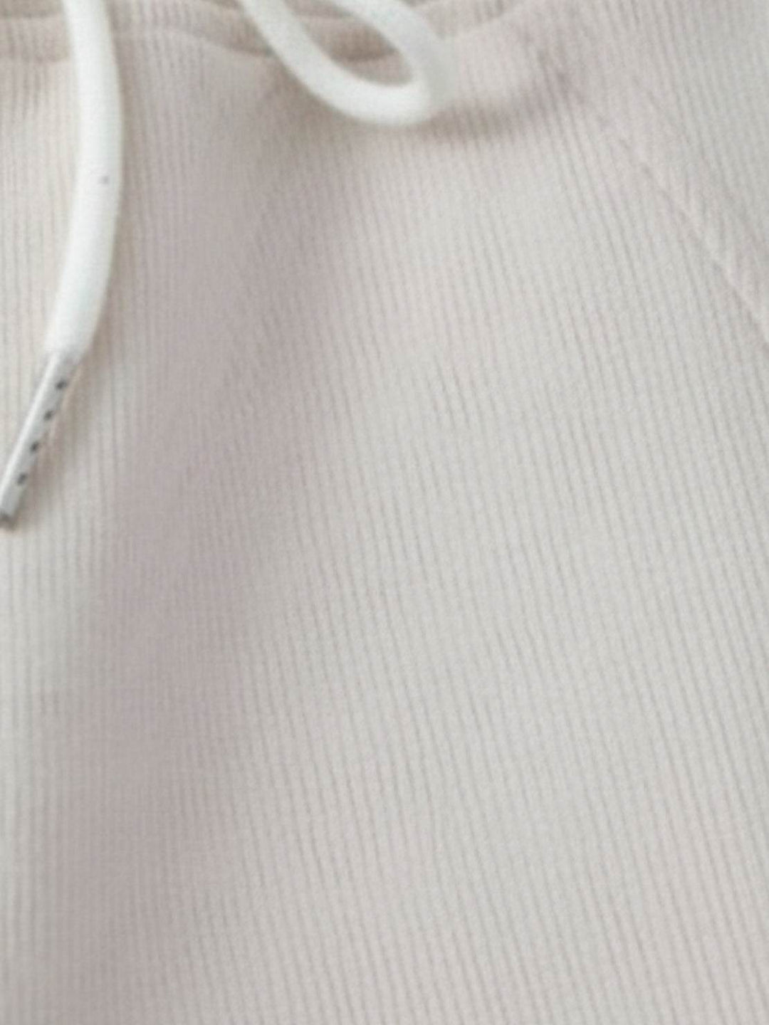 Chenille Zip-up Loungewear Set off white image 6 