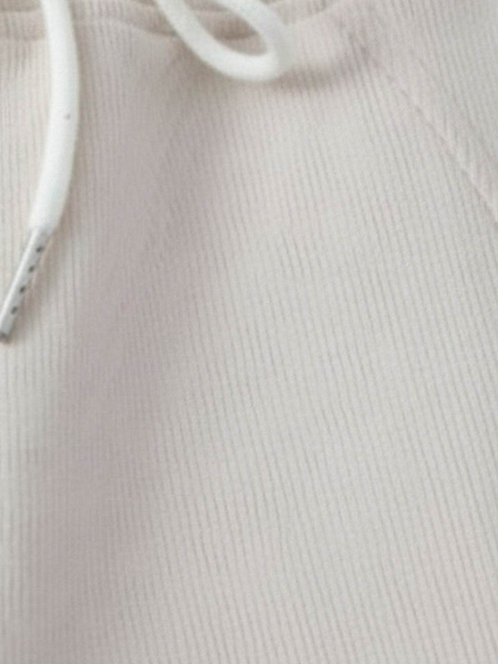 Chenille Zip-up Loungewear Set off white image 6 
