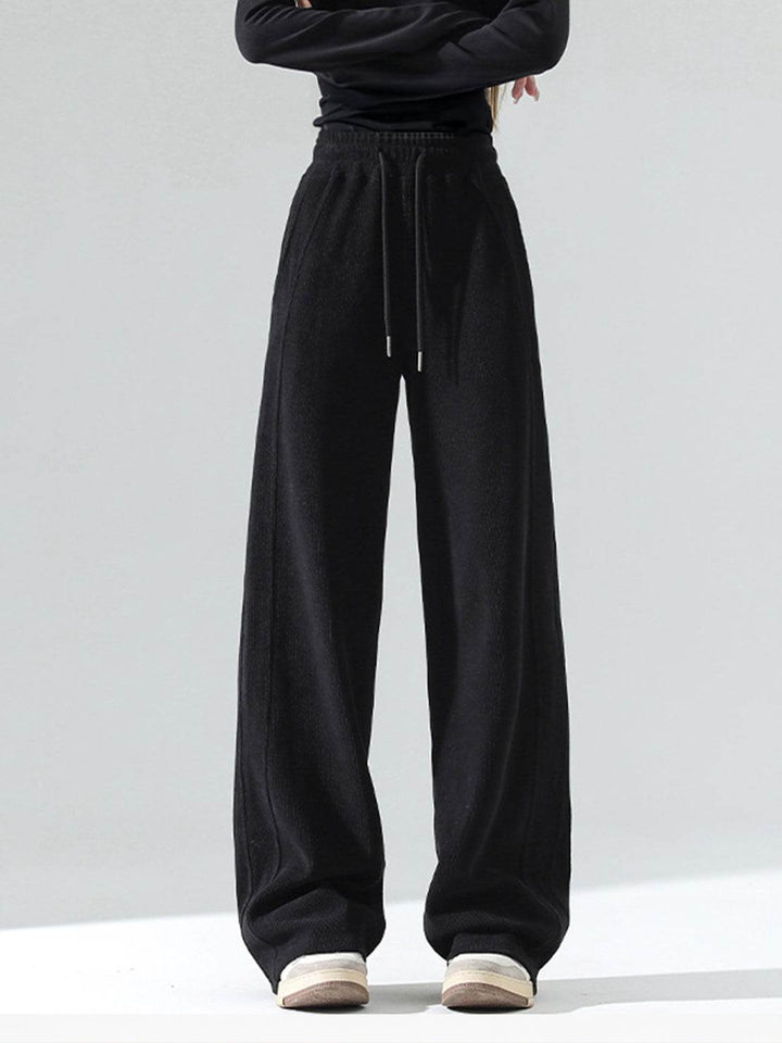 Chenille Zip-up Loungewear Set black image 3 