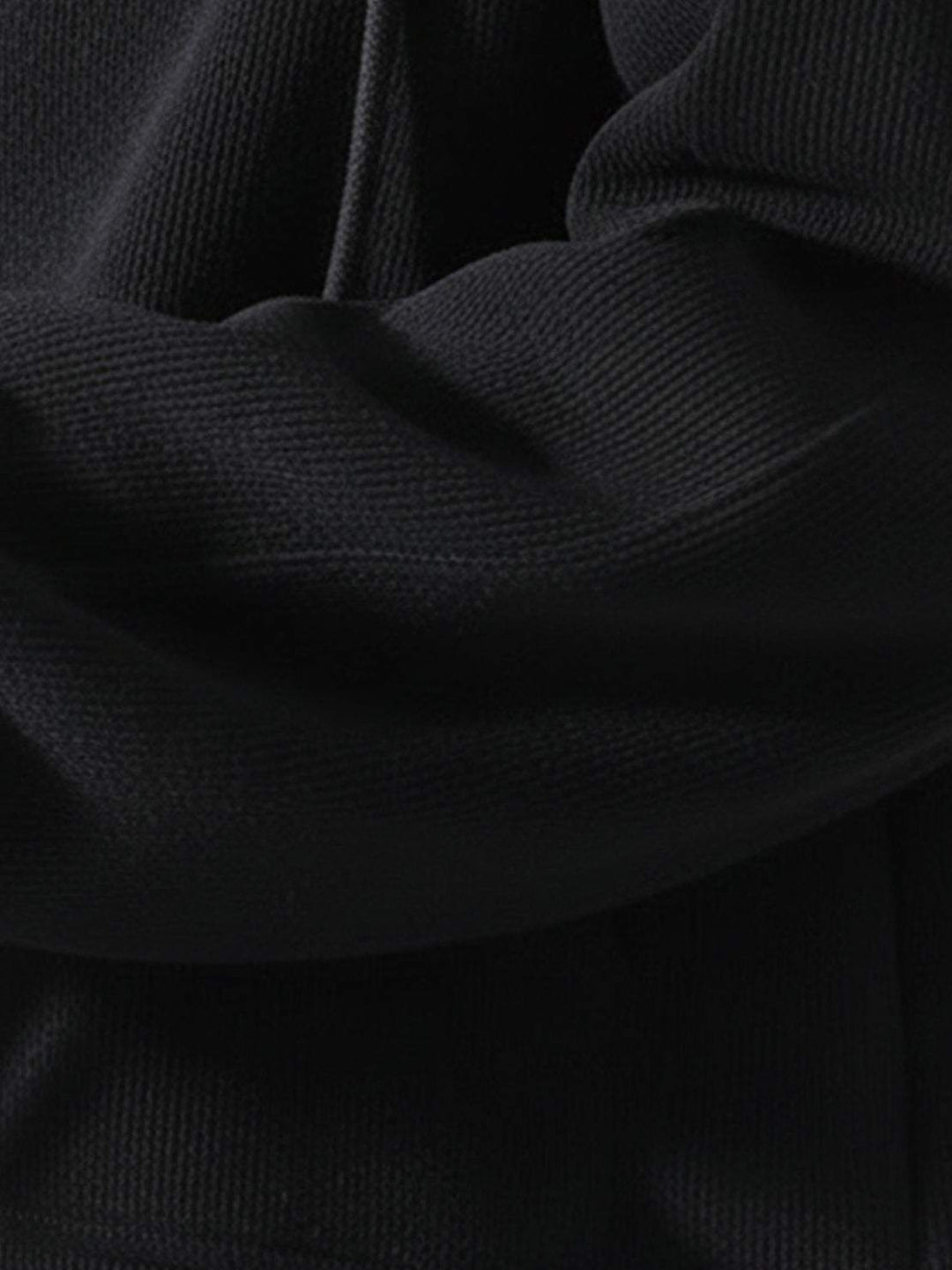 Chenille Zip-up Loungewear Set black image 6 