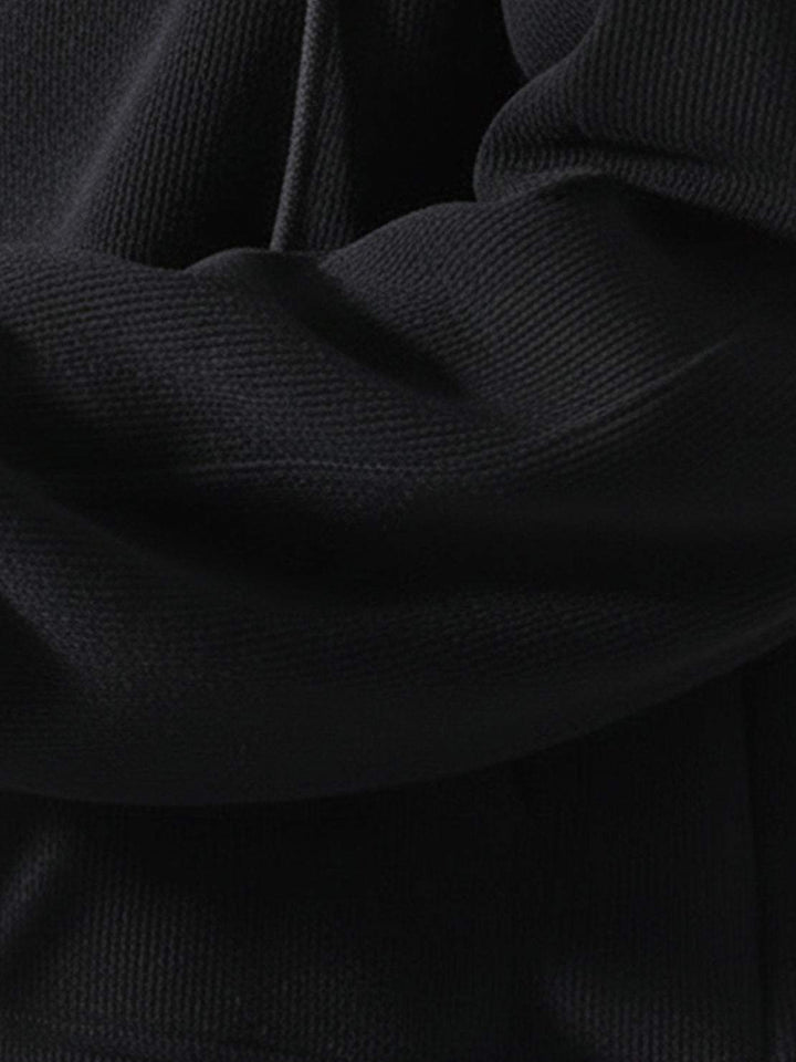 Chenille Zip-up Loungewear Set black image 6 