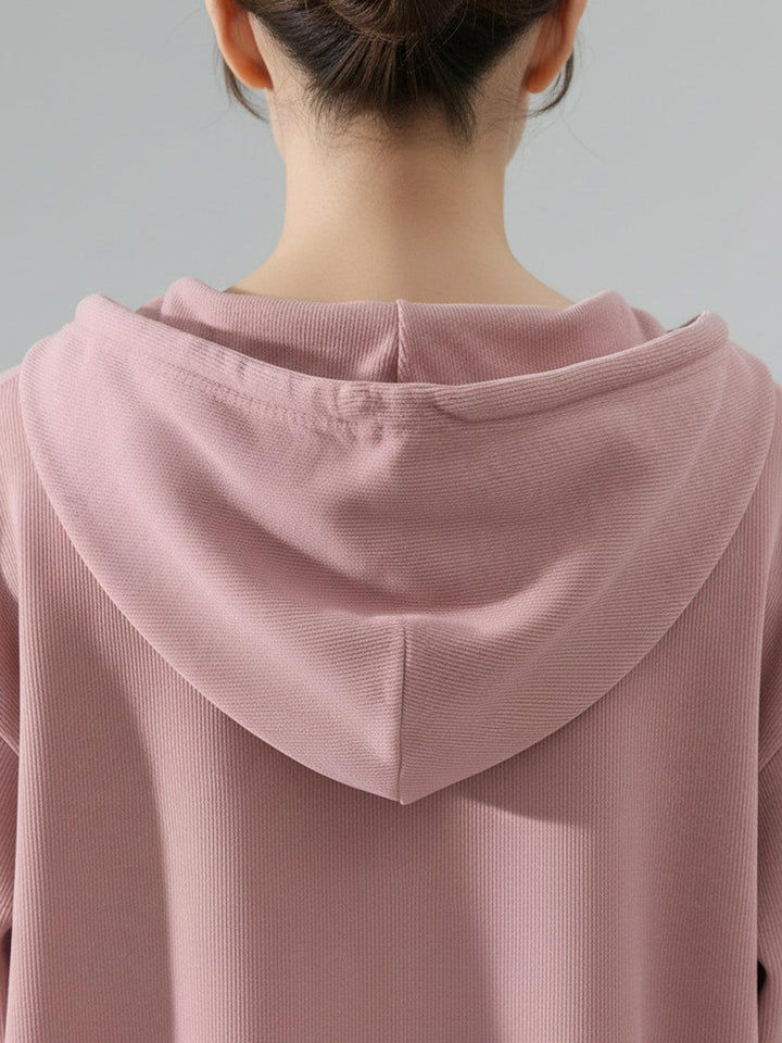 Chenille Zip-up Loungewear Set light pink image 5 