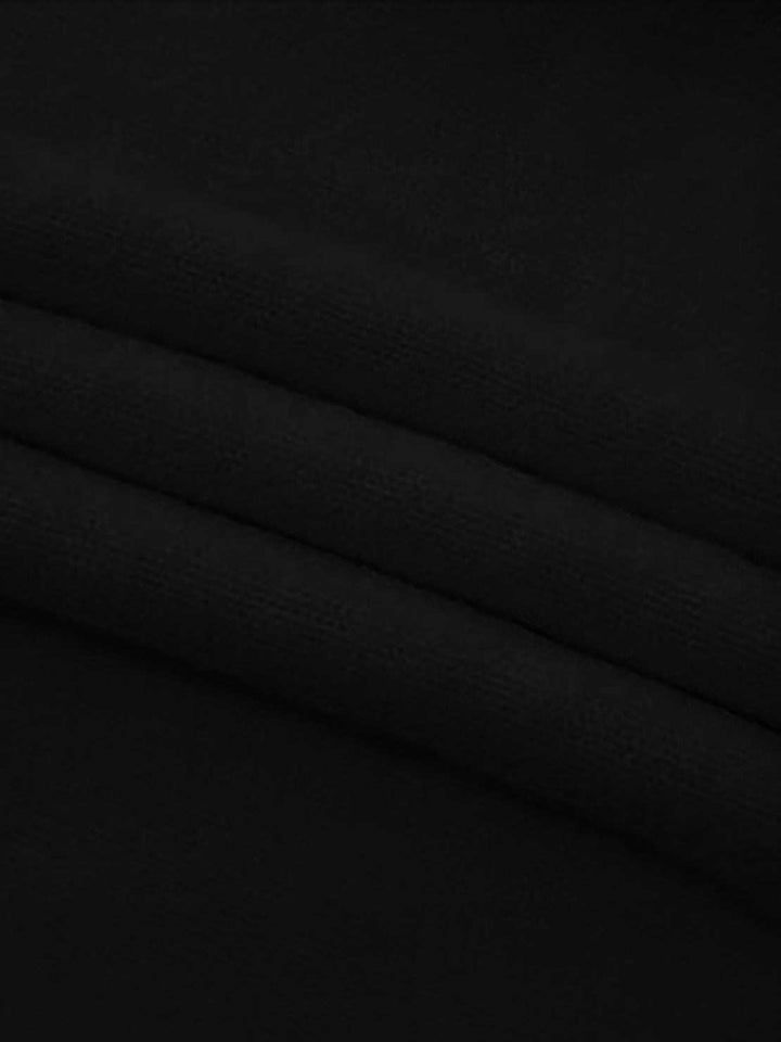Oversized Cable-Knit Crewneck Sweater black image 6 