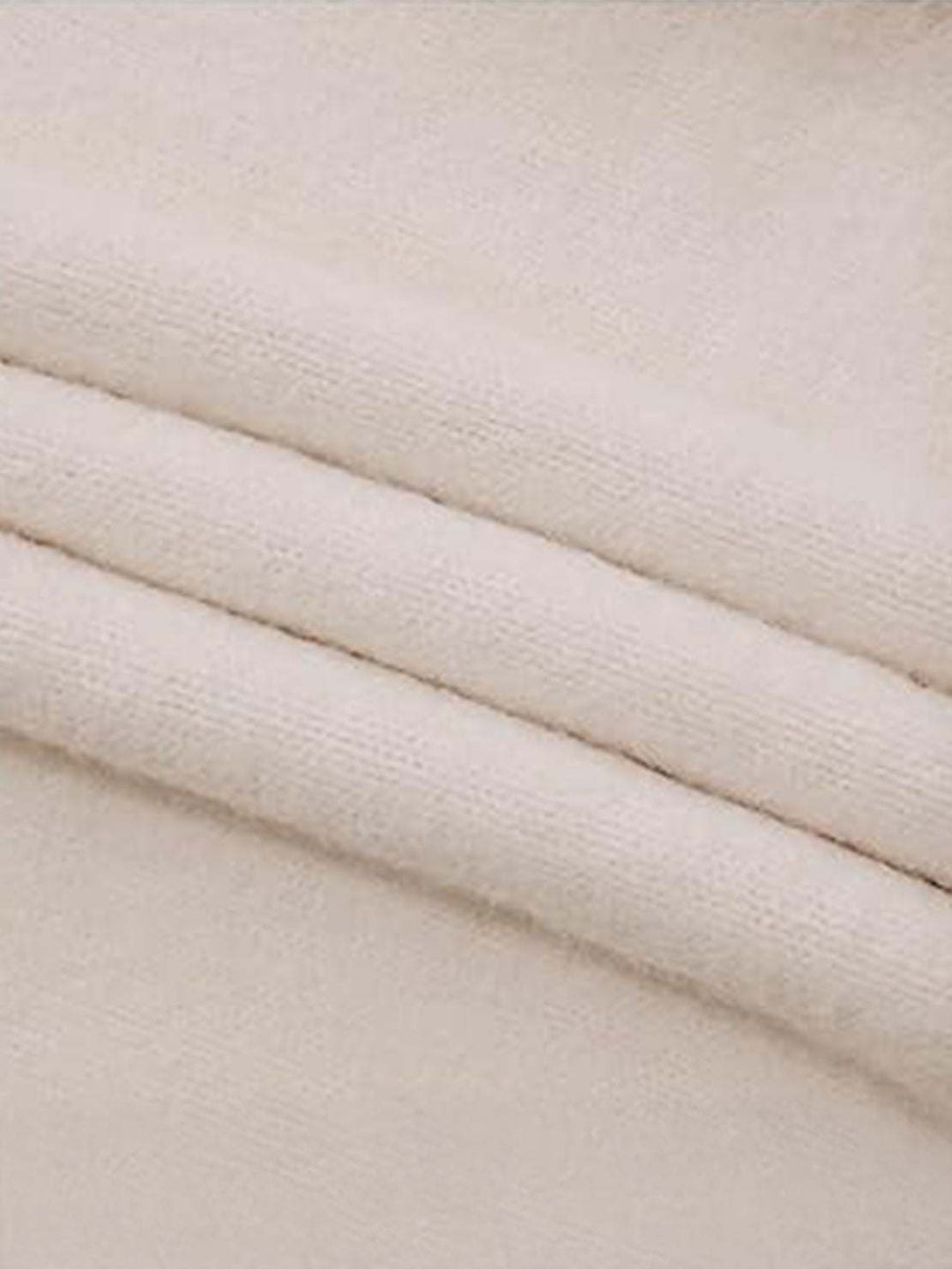 Oversized Cable-Knit Crewneck Sweater off white image 6 